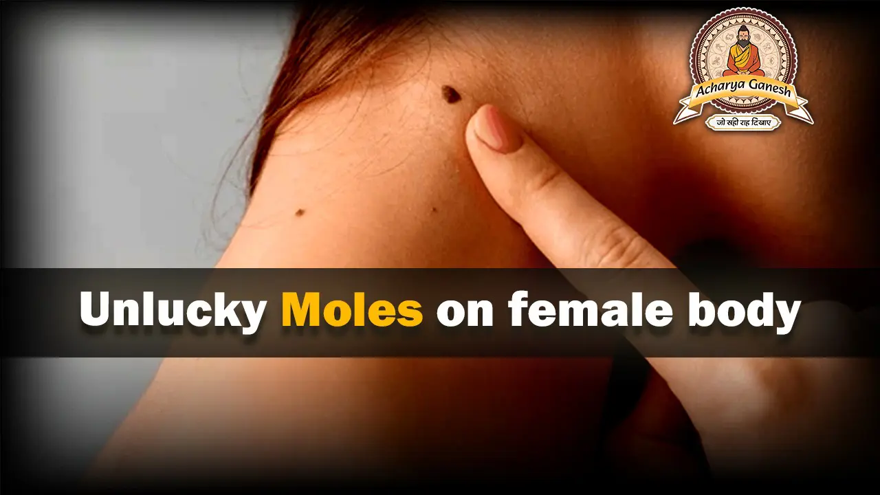 Unlucky Moles on Female Body